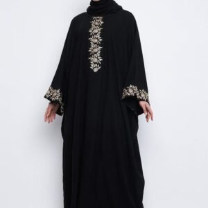 Black Embroidered Abaya