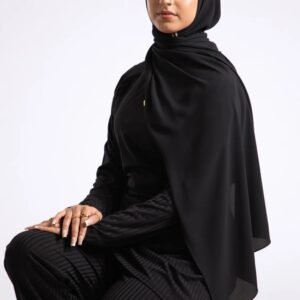 Premium Georgette Black Hijab